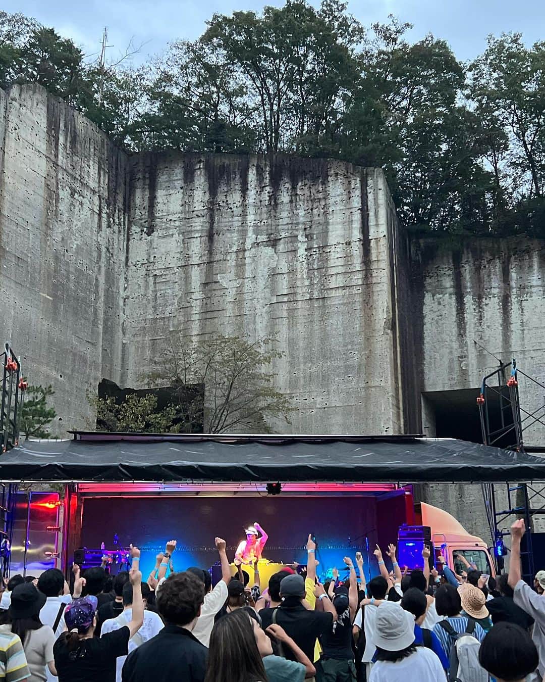石野卓球のインスタグラム：「OyaKodamaHibiki Festival,Utsunomiya すごいロケーションだった！」