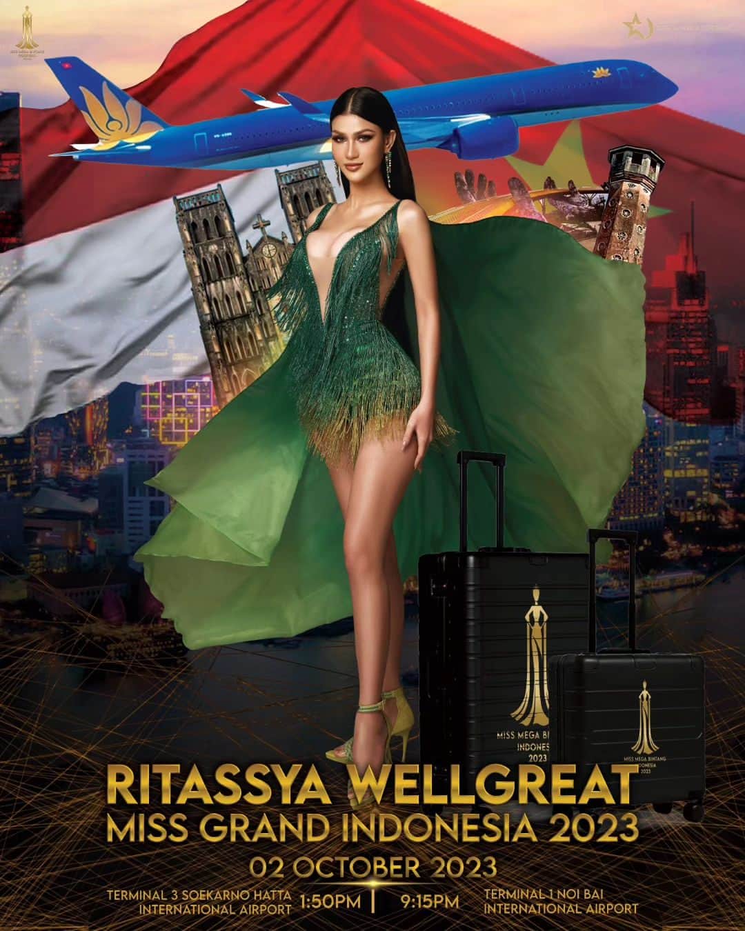 Ivan Gunawanのインスタグラム：「We would like to invite you all Pageant Lovers to the send off - Miss Grand Indonesia 2023 @ritassyawellgreat to compete at @missgrandinternational 2023 in Vietnam  Monday, 2 October 2023 ✈️ Flight at 13.50 WIB  Gather at 10.30 WIB 📍Terminal 3 Soekarno Hatta International Airport  Let's show some love to Ritassya for her journey in Miss Grand International 2023  @missgrandinternational @nawat.tv @teresa.mgi @yayasanduniamegabintang @ivan_gunawan  #MissGrandInternational2023 #mgi2023 #AliveVietnam #YayasanDuniaMegaBintang  #IvanGunawan  #MMBI2023  #TimeToShine」