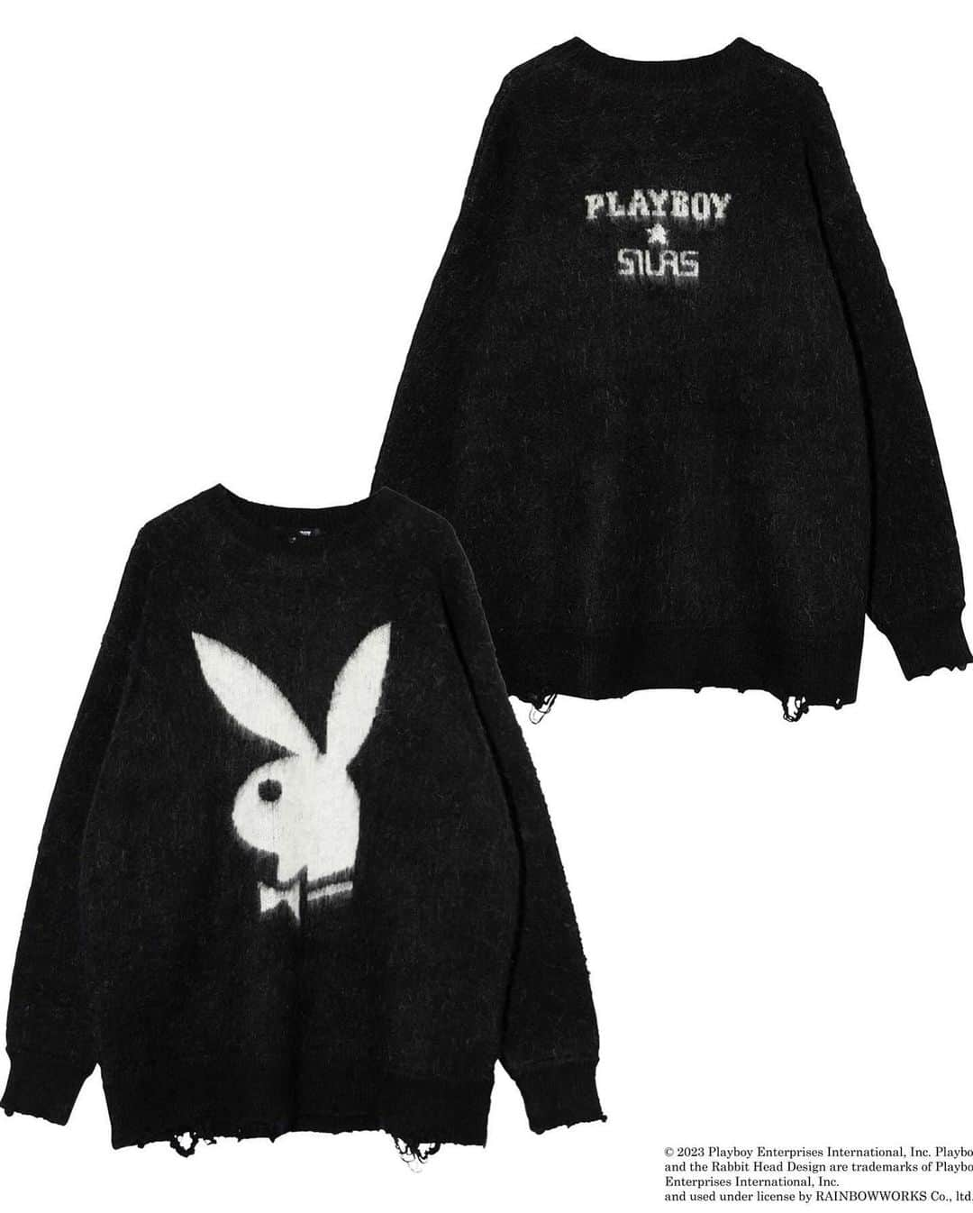 サイラスさんのインスタグラム写真 - (サイラスInstagram)「SILAS “PLAYBOY” COLLECTION  ☑ PLAYBOY×SILAS L/S TEE M,L,XL ¥7,700  ☑ PLAYBOY×SILAS SWEATSHIRT M,L,XL ¥14,300  ☑ PLAYBOY×SILAS DISTRESSED SWEATER M,L,XL ¥19,800  ☑ PLAYBOY×SILAS DRIZZLER JACKET M,L,XL ¥27,500  WEBSTORE calif ZOZOTOWN SILAS取り扱い店舗にて発売中。 ⁡ #silas #silasandmaria #サイラス #ストリート#ロンドンストリート #ストリートファッション #メンズファッション #新作 #PLAYBOY #プレイボーイ」9月30日 10時29分 - silasandmariajp