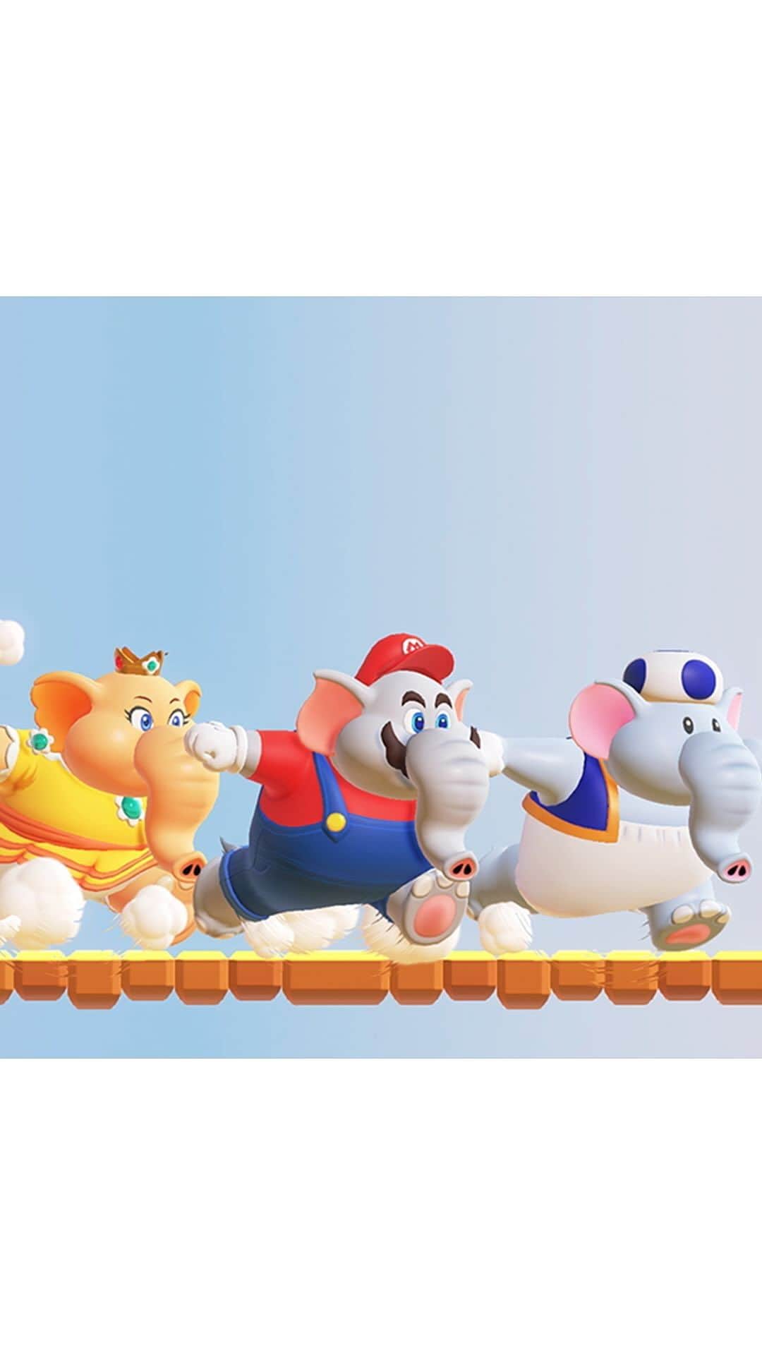 のインスタグラム：「マリオたちがゾウに変身!?  『スーパーマリオブラザーズ ワンダー』2023年10月20日（金）発売。  #スーパーマリオブラザーズワンダー #マリオ #ワンダー #ゾウマリオ #SuperMarioBrosWonder #Mario #Wonder #ElephantMario #NintendoSwitch #Nintendo #任天堂」