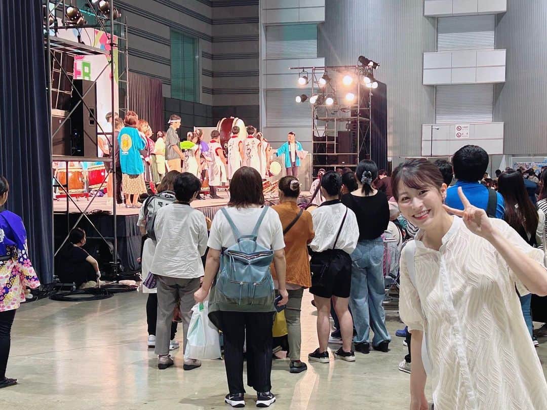 山崎聡子のインスタグラム：「#kfbまつり2023  皆さんが楽しい時間を過ごせますように☺️🙌🏻🩵」
