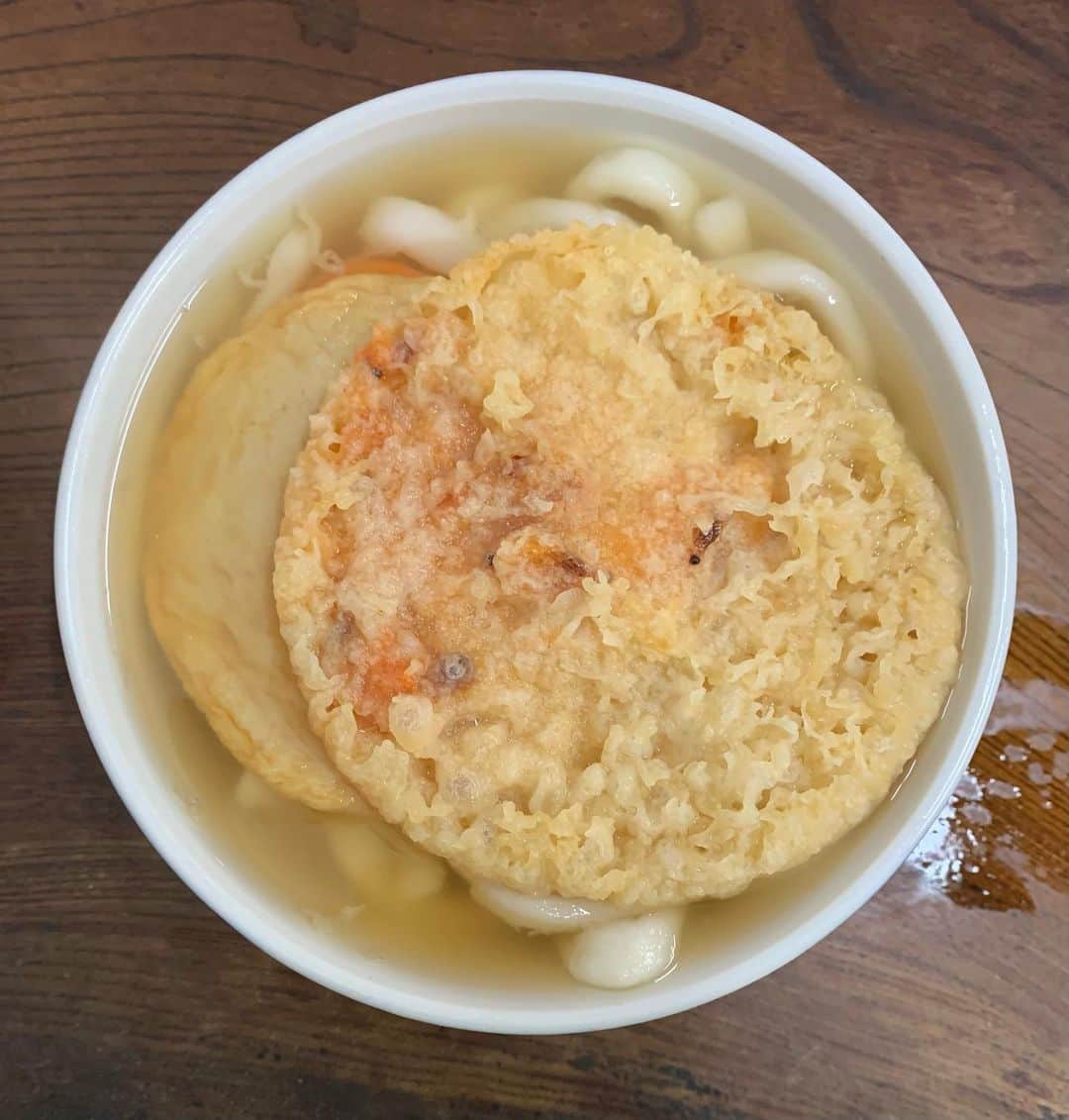 白鳥雪之丞さんのインスタグラム写真 - (白鳥雪之丞Instagram)「福岡3日目ランチ😊🍤🟤  #うどん #えび天 #丸天 #いなり #みやけうどん  #福岡」9月30日 12時38分 - yukinojoeshiratori
