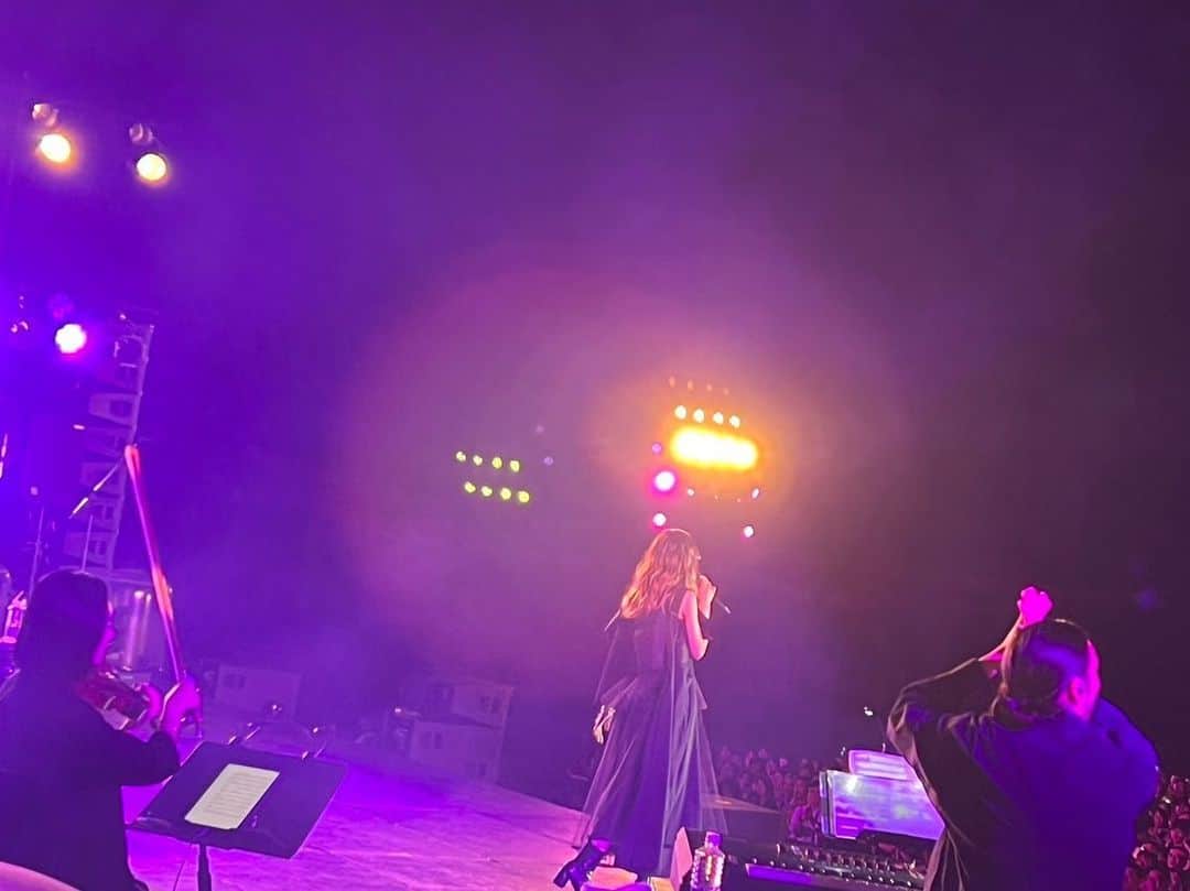 Aimerさんのインスタグラム写真 - (AimerInstagram)「⚯̫  Last night, I sang at Heian Shrine in Kyoto. With the Mid-Autumn Moon. It was a beautiful night. Thank you to you, too, who came from overseas.」9月30日 13時37分 - aimer_0907_official