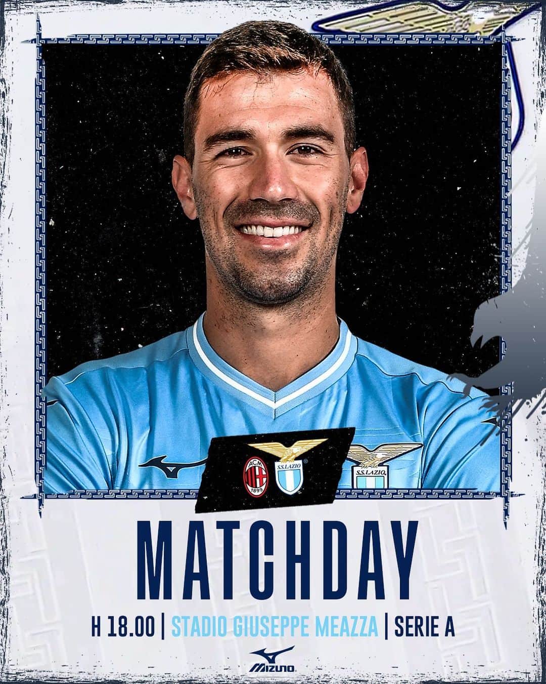 SSラツィオのインスタグラム：「⚪️ 𝐌𝐀𝐓𝐂𝐇𝐃𝐀𝐘 🔵   #MilanLazio #CMonEagles 🦅」