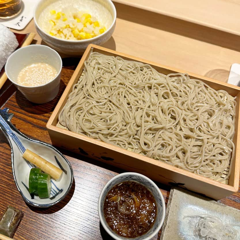 高橋メアリージュンのインスタグラム：「I love soba.お蕎麦大好き！ もちろん完食。 ごちそうさまでした🙏  #いち太 #ごちそうさまチャレンジで飢餓をなくそう  #お蕎麦 #ミシュラン #ミシュランレストラン #michelinstar  #michelinrestaurantintokyo」