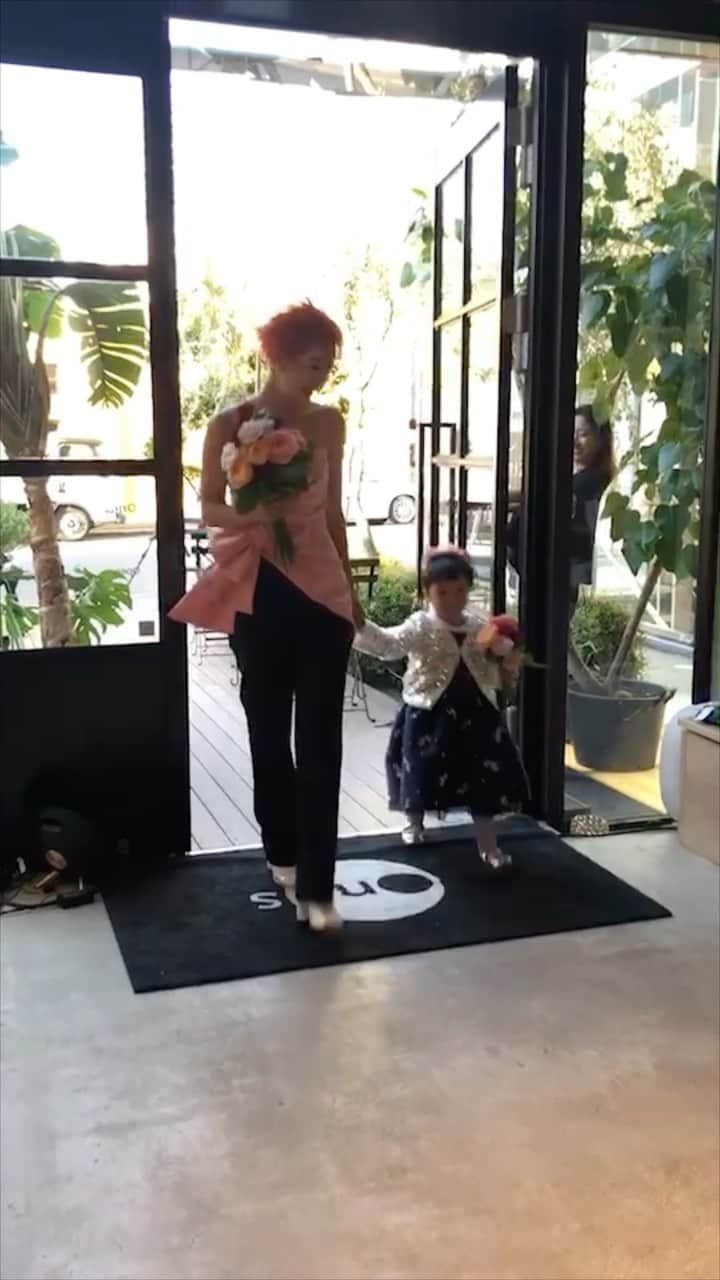 畠山千明のインスタグラム：「母と娘の成長記録🌼」