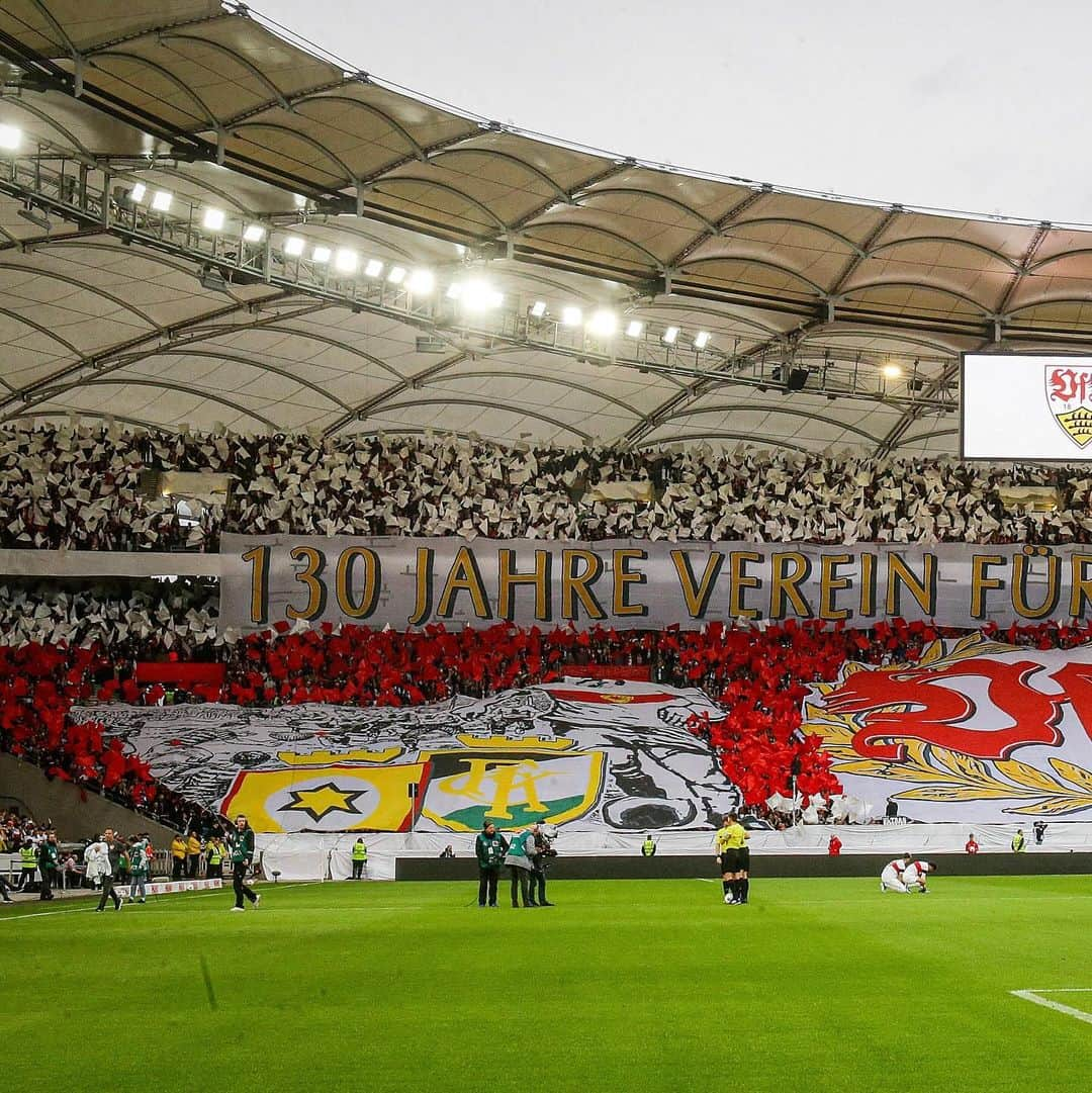 VfBシュトゥットガルトのインスタグラム：「Gänsehaut!! 🤍❤️🤍 #dankbar _ #VfB #VfBTSG #vfbstuttgart #vfbstuttgart1893 #auscannstatt #furchtlosundtreu #VfBInsta」