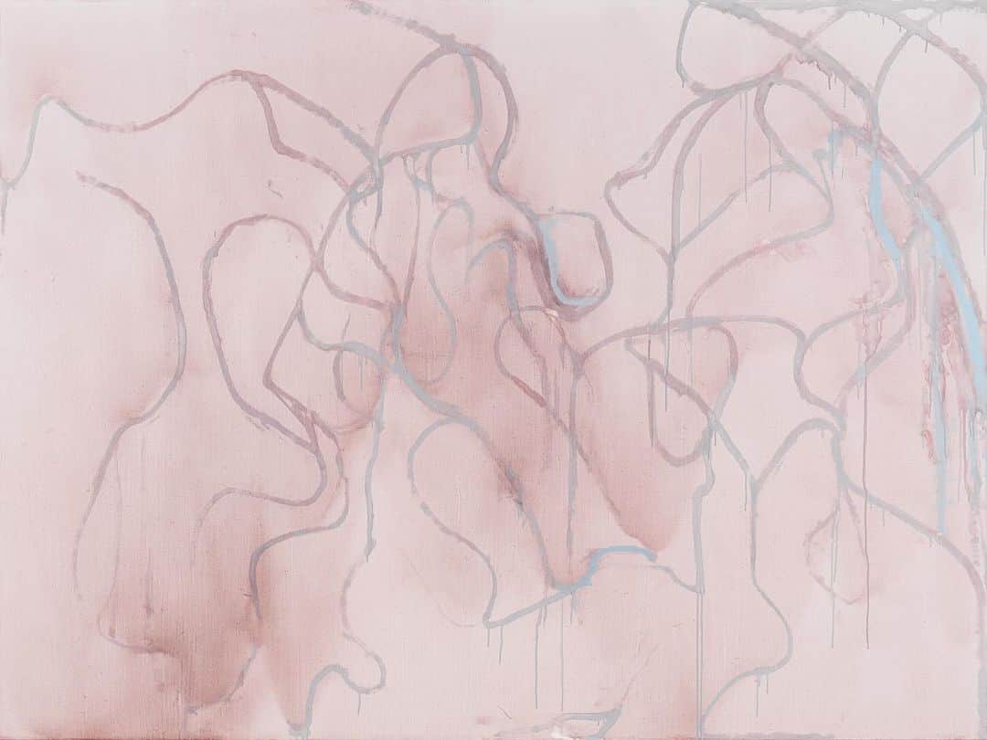 のインスタグラム：「"Let the painting make you," an exhibition of new paintings and drawings by Brice Marden, opens on Thursday, November 2, at Gagosian, 980 Madison Avenue, New York. Join us for the opening reception from 6 to 8pm.   The exhibition features a group of large paintings that the artist made in his studio in Tivoli, New York, in 2023, along with sixteen recent drawings that he made on the island of Nevis in the West Indies and in Marrakech, Morocco. Marden was inspired by a broad range of art historical sources and spiritual traditions, and by experience gleaned through extensive travel. Allied with references to the natural world, these resources inspired an open-ended approach to painting through which he transformed earthly material into transcendent compositions of shape, color, and texture. Follow the link in our bio to learn more.  __________ #BriceMarden #Gagosian  Brice Marden, "Lingerie," 2022–23 © 2023 Estate of Brice Marden/Artists Rights Society (ARS), New York. Photo: Rob McKeever」