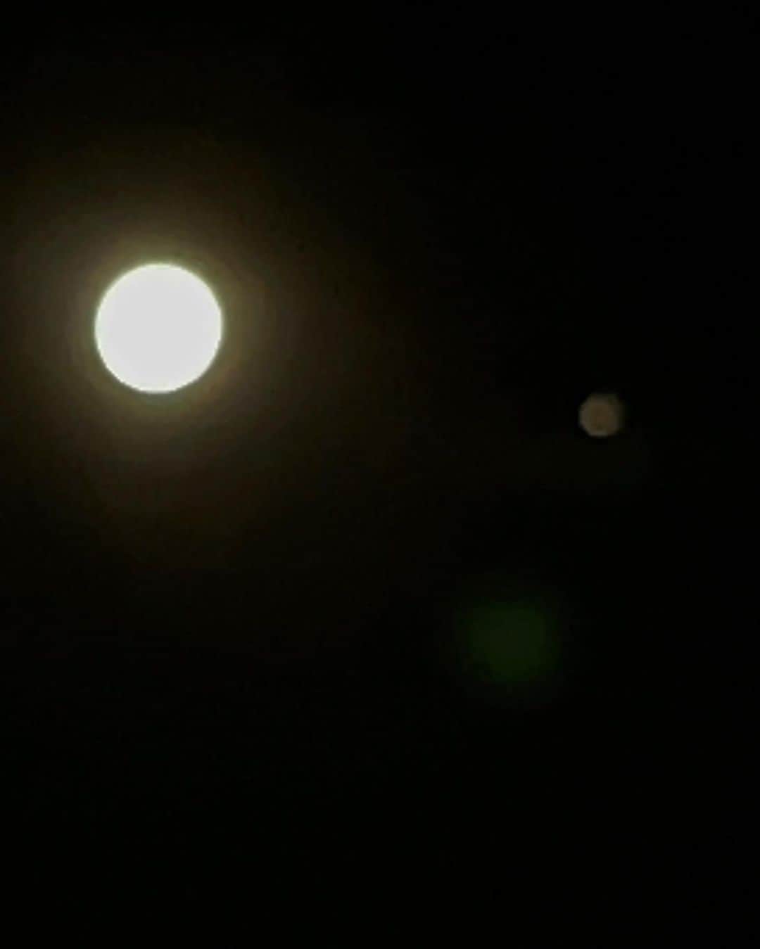 江口ともみさんのインスタグラム写真 - (江口ともみInstagram)「しょーいちだよ✨  今日は満月🌕綺麗だね ハンターズムーンだってさ  木星が近くにいるけど、カメラ寄ったらボケちゃうね💦撮影も楽に出来る天体望遠鏡欲しいなぁ✨  ん？となりの君だれ？  #fumofumosan #フモフモさん #しょーいち #満月#ハンターズムーン #もうすぐハロウィン🎃 #ジャックオーランタン」10月29日 21時01分 - tomomin.eguchi