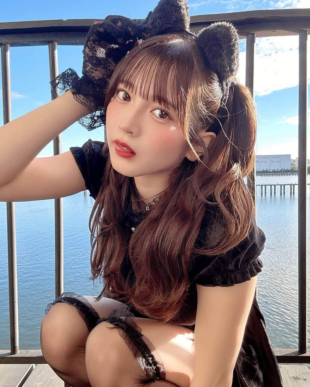 黒嵜菜々子のインスタグラム：「早めのハロウィンで！」