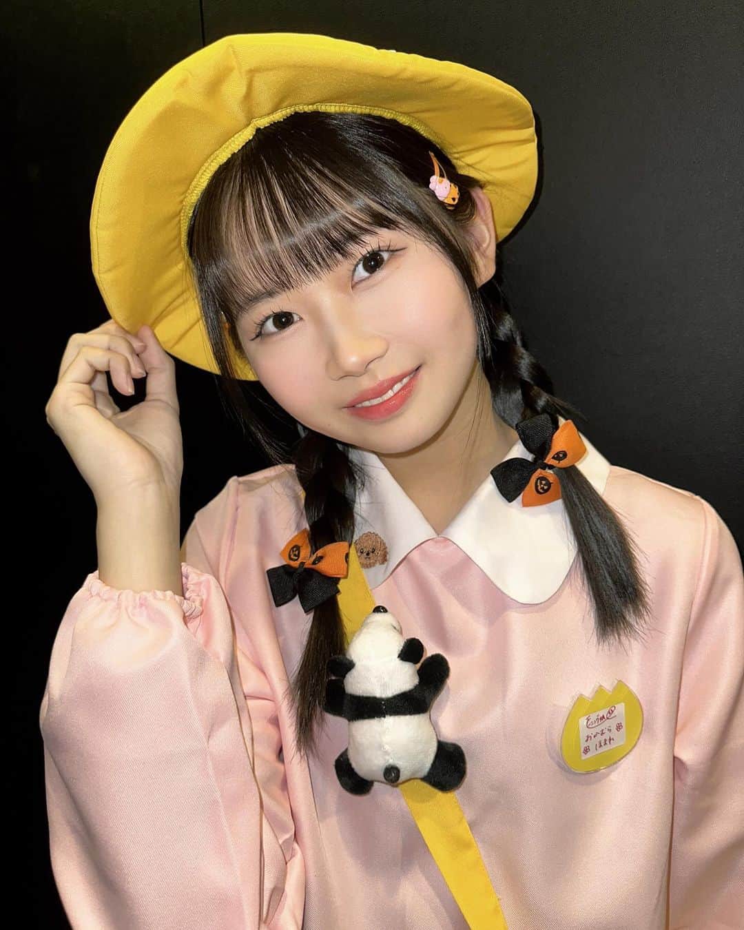 岡村ほまれのインスタグラム：「・ 盛りだくさん会ありがとう♡  今日はハロウィンが近いということで仮装しちゃったよ！！！  ほまめいで幼稚園児📛👧💗👭  #モーニング娘23  #morningmusume  #岡村ほまれ  #ほまたん #ほまたん優勝  #ハロウィン #ハロウィンコスプレ」