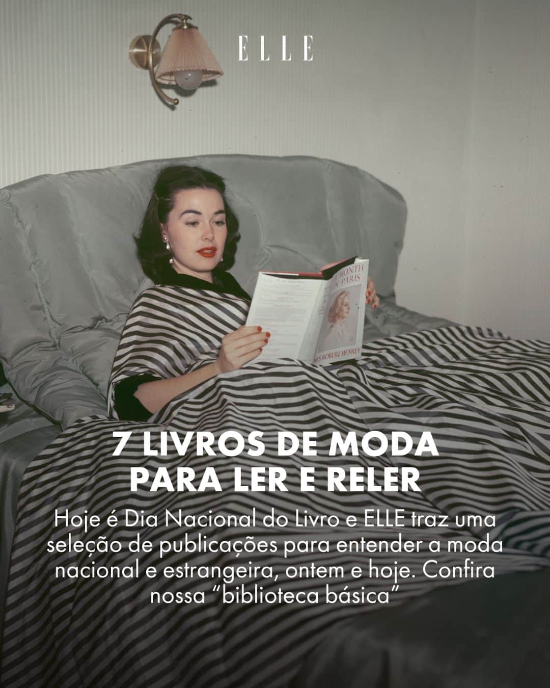 ELLE Brasilのインスタグラム：「Olha que desculpa boa para fazer aquele agrado a si mesmo: 29 de outubro é Dia Nacional do Livro. Que tal ir atrás daquela obra que você estava querendo comprar há tempos para entender mais sobre a moda no Brasil e no Mundo? São muitas as opções? Então, para facilitar sua vida, preparamos uma lista com títulos com diferentes abordagem sobre a moda que não podem faltar na estante. 📖 Qual você quer ler já?」