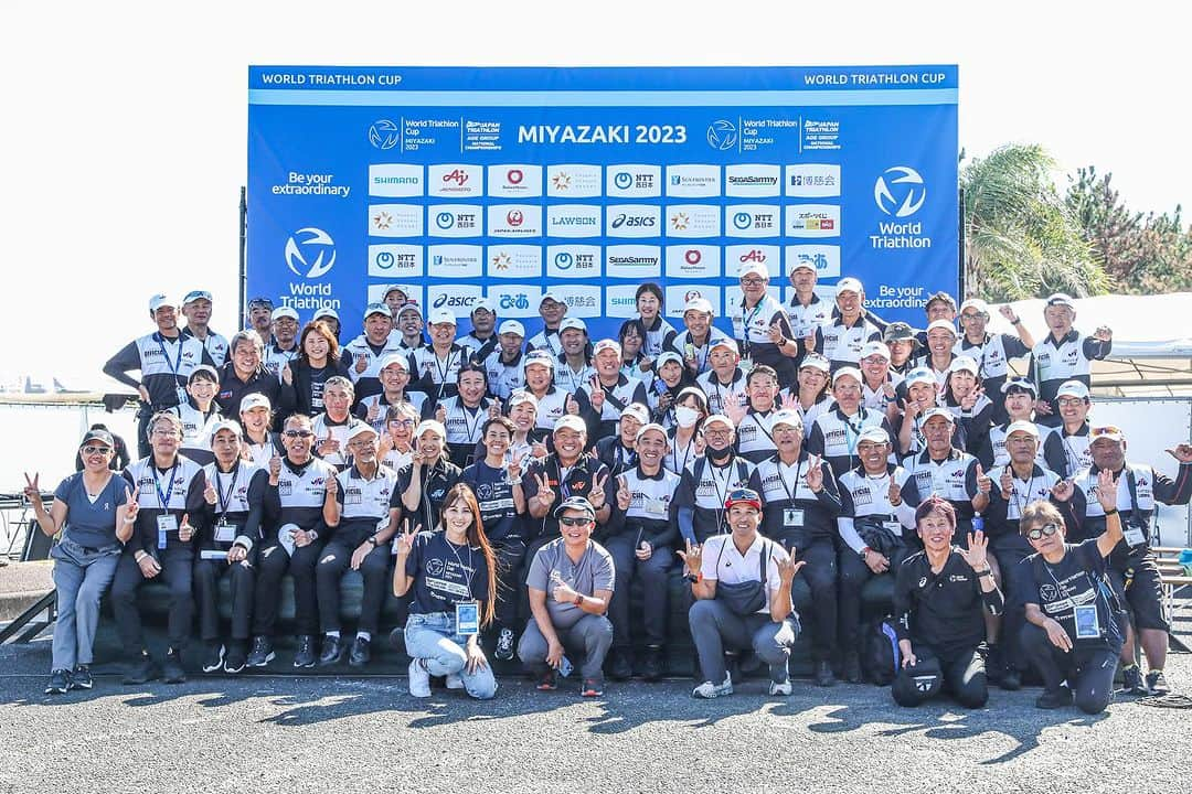 道端カレンのインスタグラム：「🏊🚴‍♀️🏃  ワールドトライアスロンカップin宮崎大会＆エイジ日本選手権大会  2日間無事終了しましたー💖💖」