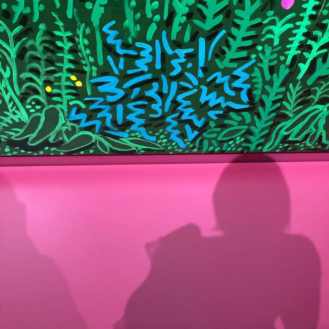 新田桃子さんのインスタグラム写真 - (新田桃子Instagram)「東京都現代美術館に行ってきたよ🎨  NYで初めて見てから 魅了された #samfrancis の作品は いつ見ても 宝石箱を開けたようなときめきがあって だいすき💎  #davidhockney が描く西海岸の色彩感と 淡いパステルカラーは米文学を読んでる気分になる。 70年台に作られたジャッククレイトン監督の華麗なるギャツビーを彷彿とさせる。 ｼｮｰﾝ•ﾍﾞｲｶｰ監督のフロリダ プロジェクトが 私の思い描く西海岸なんだけど 西海岸を背景としたホクニーの作品の 鮮やかなブルーとピンクは 一度見たら忘れられない。  #東京都現代美術館」10月29日 14時07分 - momottiiii