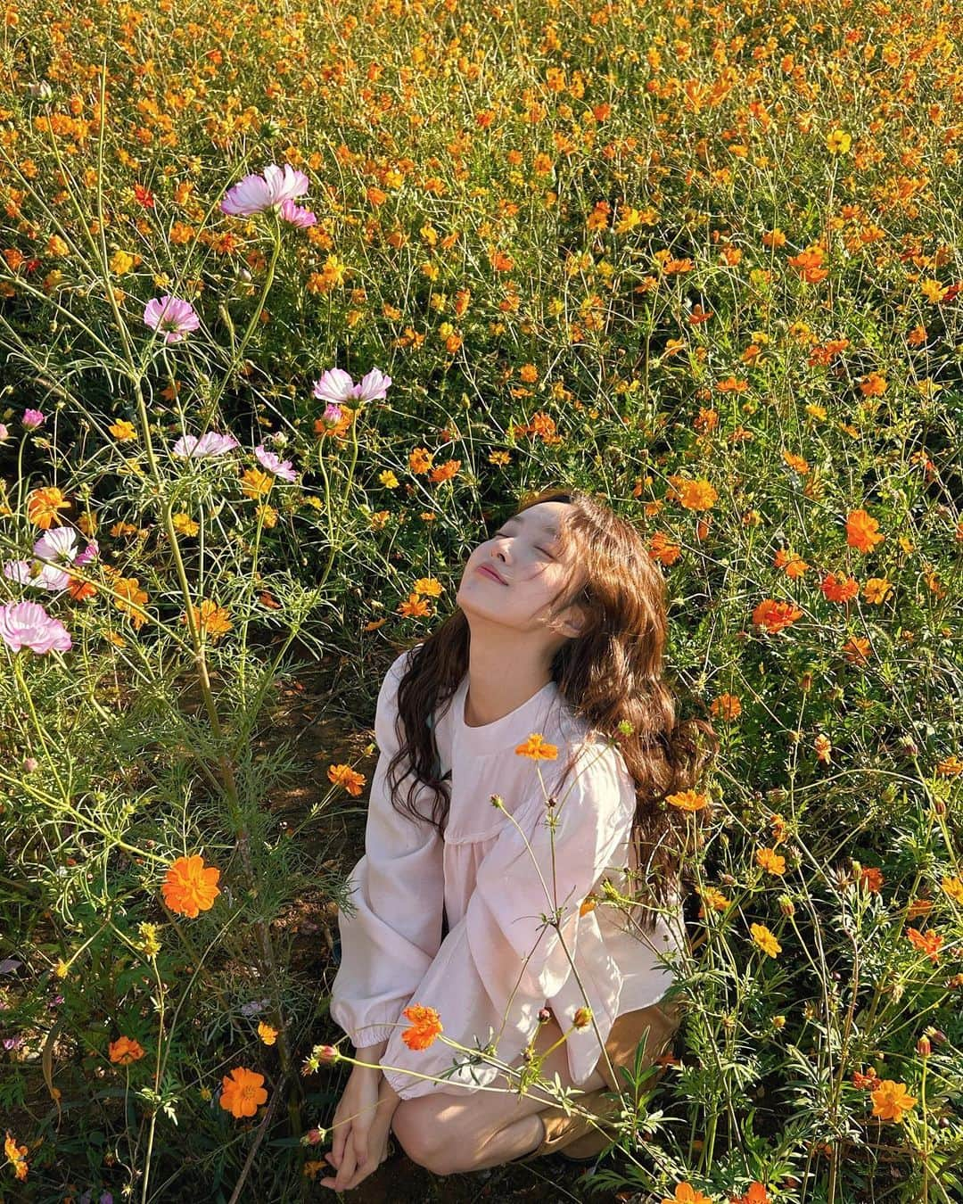 キム・ナヒのインスタグラム：「심신 안정 테라피.. 🌻」