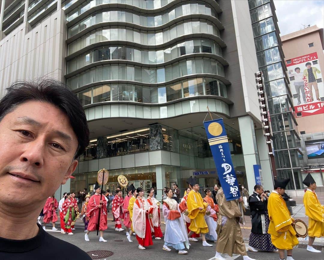 下山英哉のインスタグラム：「ハロウィンは収穫祭🎃 月華祭は豊年祭🌾  かぐや姫にも逢えた^_^  #月華祭 #福岡のまつり #豊年祭 #天神パレード #ハロウィン #収穫祭 #天神 #tenjin #fukuoka」