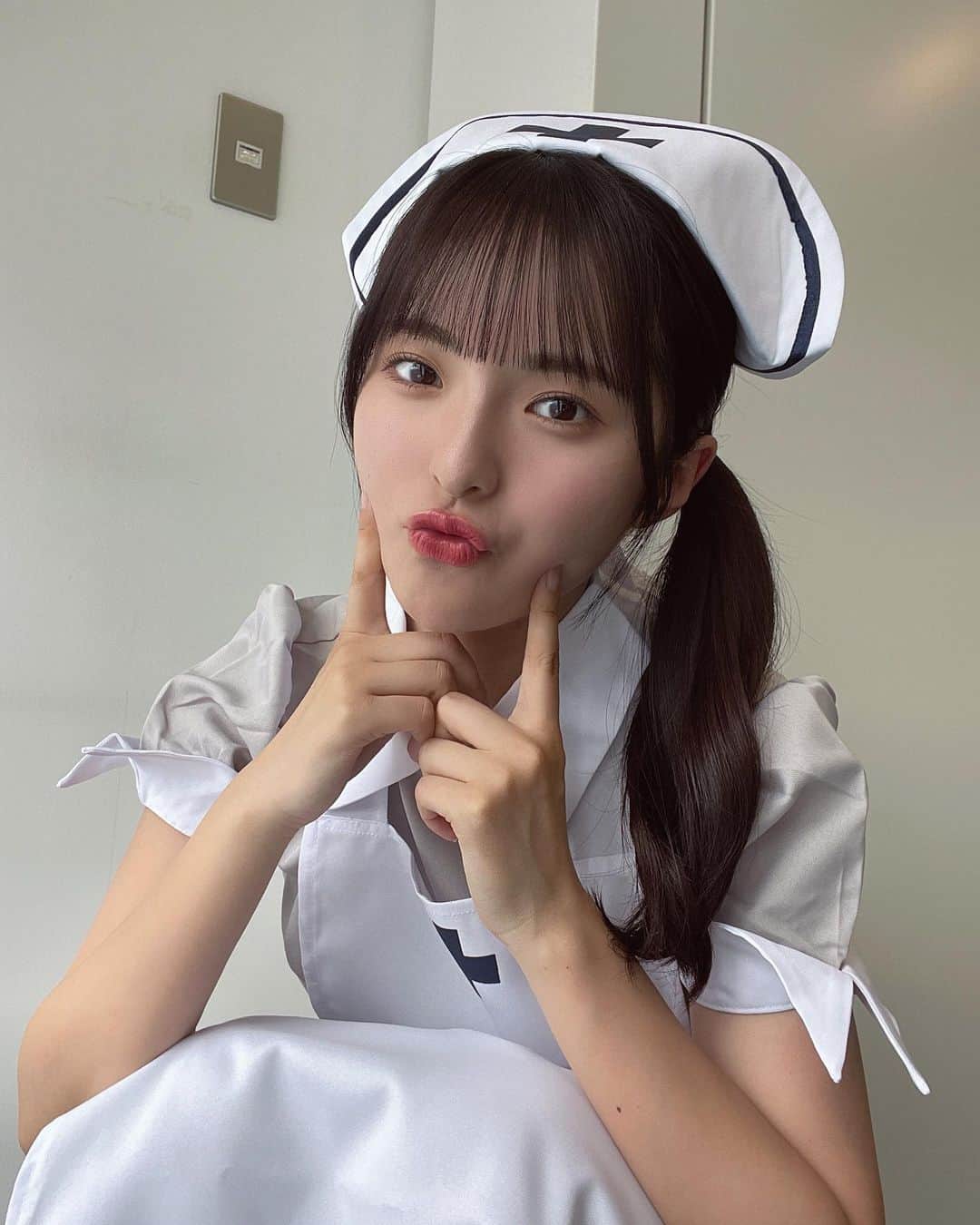 大塚七海のインスタグラム：「ナースになっちゃった💉  #ハロウィンコスプレ #NGT48」
