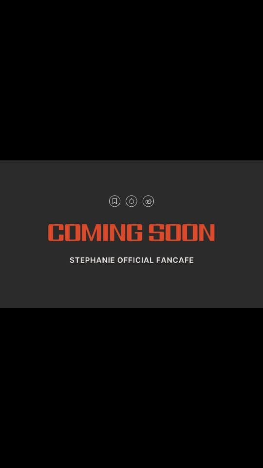 ステファニーのインスタグラム：「팬.카.페.커.밍.쑨 Official Fancafè Website Coming Soon🫶」