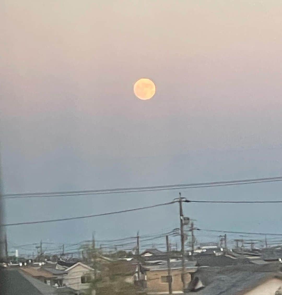 のインスタグラム：「今日は月がデカいなぁ！🌕」