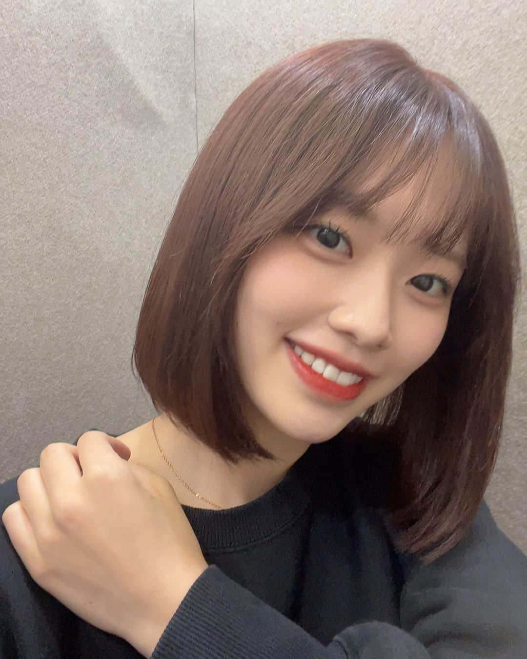 小林萌花さんのインスタグラム写真 - (小林萌花Instagram)「💇💇💇  カミキッター  #オレンジカラー #オレンジブラウン #ボブ #かわいい #秋だね」10月29日 18時38分 - honoka_kobayashi.official