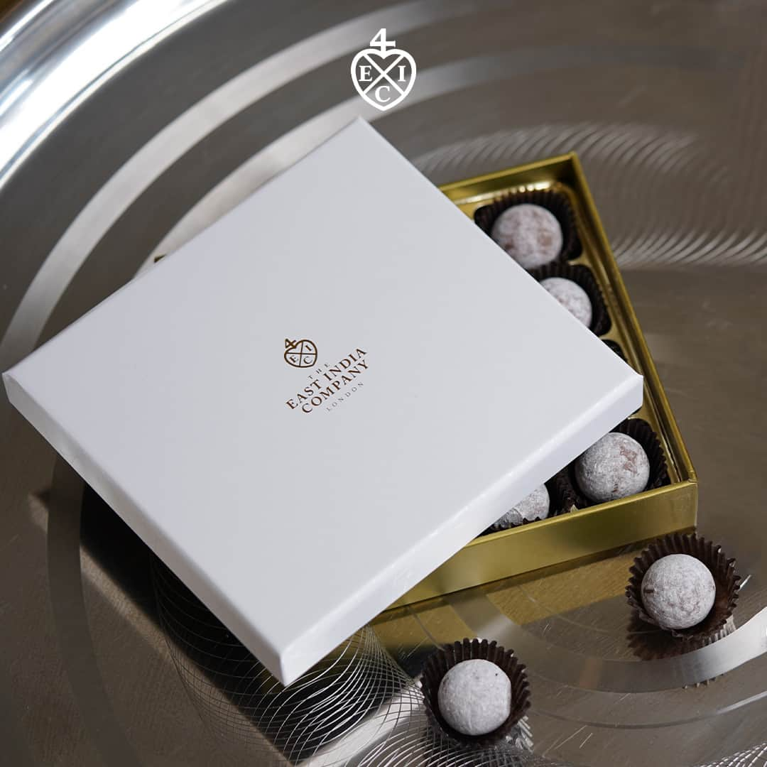 The East India Companyのインスタグラム：「Embrace the spooktacular season with a touch of sweetness! Let our sixteen Decadent Marc de Champagne Truffles cast a spell on your taste buds.   Shop now: https://lifestyle.theeastindiacompany.com/collections/chocolate   #HalloweenMagic #DecadentTreats #EnrobedChocolates #SpookyDelights #TheEastIndiaCompany #HalloweenSweets」