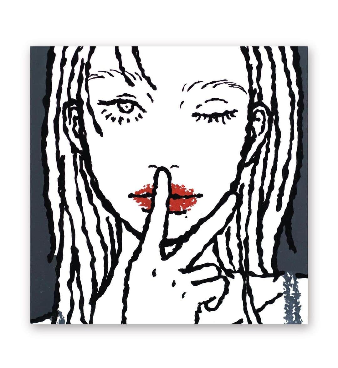 のインスタグラム：「enlargement_026 410×410×60mm   Acrylic on canvas 2023  (sold)  #art #artist  #artwork  #ギャラリー #芸術 #美術  #現代アート #現代美術 #artwork #artist #contemporaryart #artcollection」