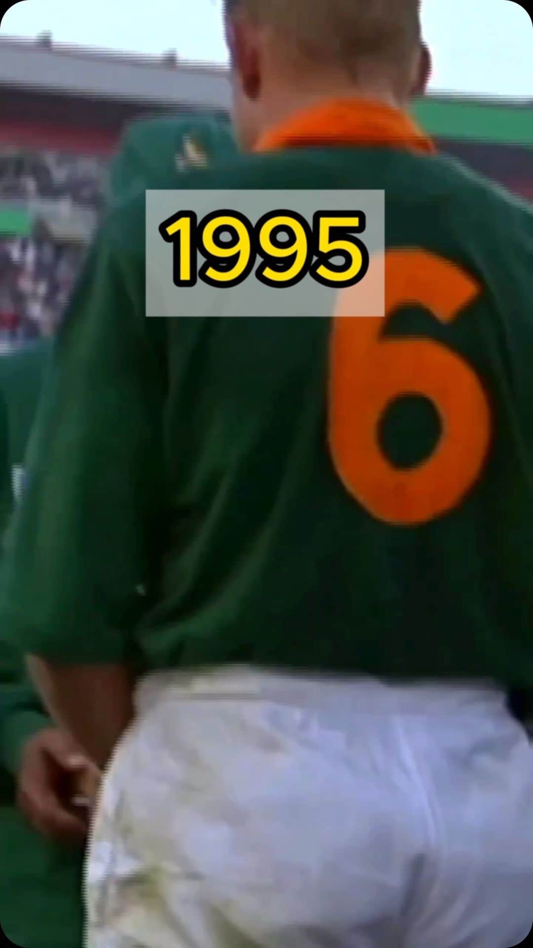 ラグビー南アフリカ代表のインスタグラム：「9️⃣5️⃣➡️0️⃣7️⃣➡️1️⃣9️⃣➡️2️⃣3️⃣  #Springboks  #StrongerTogether #RWC2023」