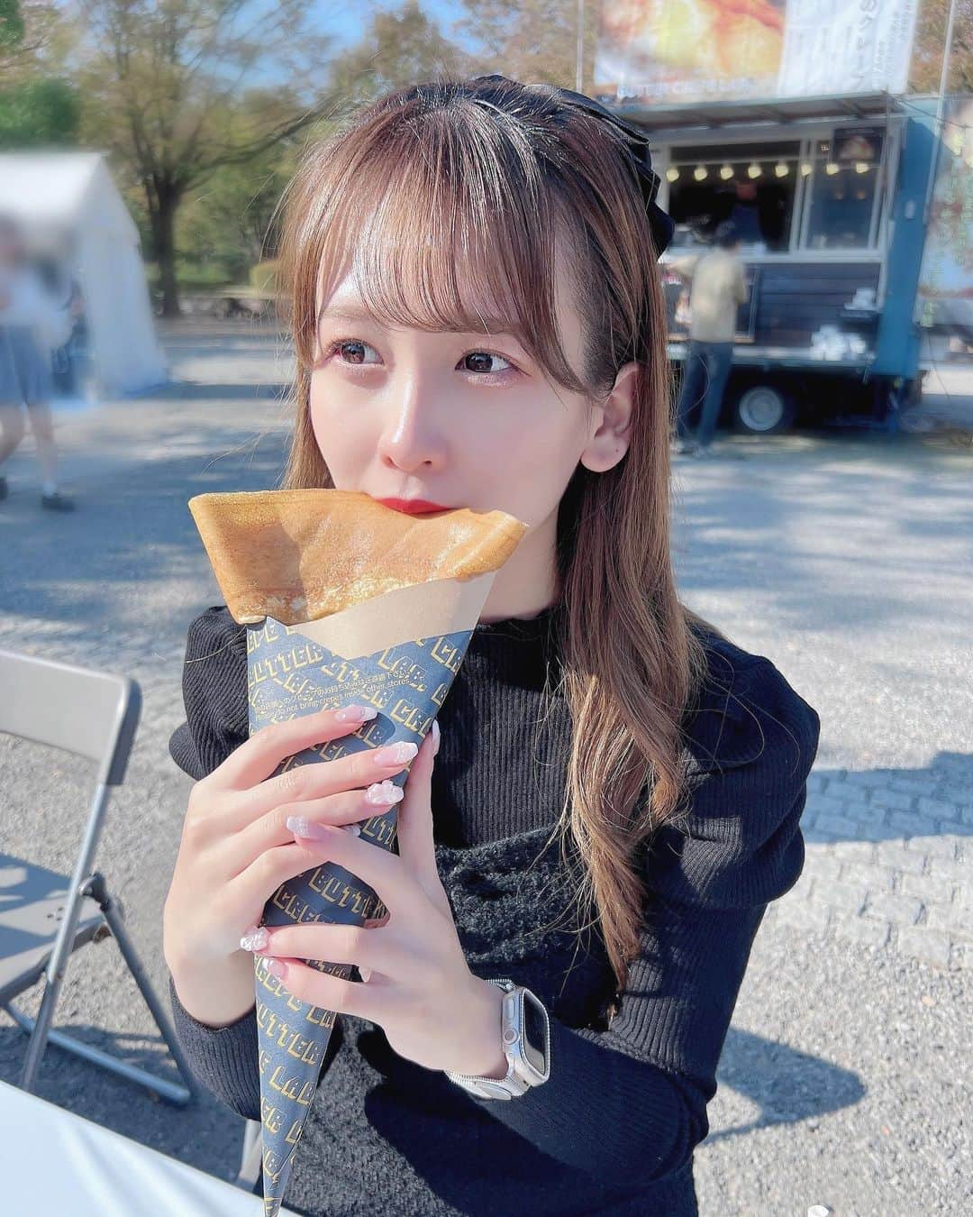 中川珠里さんのインスタグラム写真 - (中川珠里Instagram)「いっぱい食べる君が好き？   #代々木公園  #ヘアアレンジ」10月29日 19時10分 - juri_nakagawa1