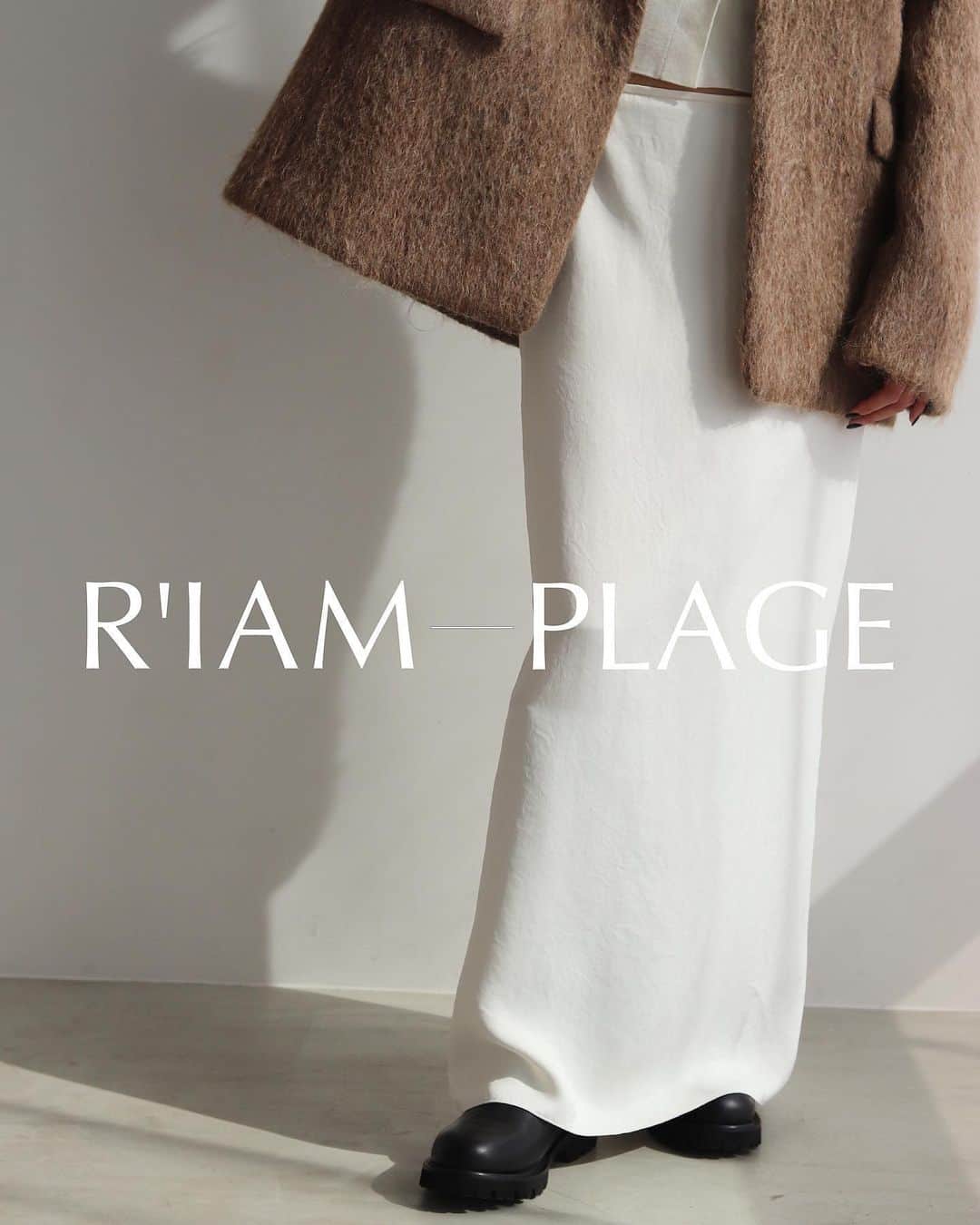 plageのインスタグラム：「R’IAM-PLAGE 2023AW 11/4sat.ON SALE ⁡ ⁡ ・R’IAM シャギーコートジャケット No.23010922604030 ¥52,800 col:ブラウン/ナチュラル size:36/38 ⁡ ・R’IAM ウールRIB カーディガン No.23080922608040 ¥23,100 col:ホワイト/ブルー/グレー size:free ⁡ ・R’IAM Satin ナロースカート No.23060922308040 ¥18,700 col:ホワイト/ブラック/ベージュ size:34/36/38 ⁡ ※WEB予約販売中 11/4 10時通常販売開始予定 ⁡ ⁡ ⁡ #Plage #プラージュ #baycrews #ベイクルーズ #fashion #ファッション #coordinate #コーディネート #RIAMPLAGE」