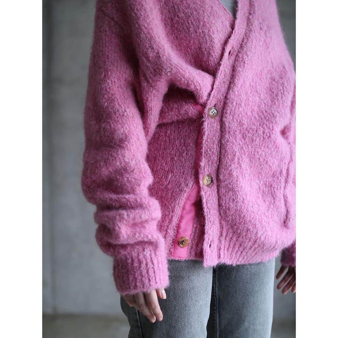 G.V.G.V.のインスタグラム：「ALPACA BLEND SHAGGY KNIT CARDIGAN  #gvgv」