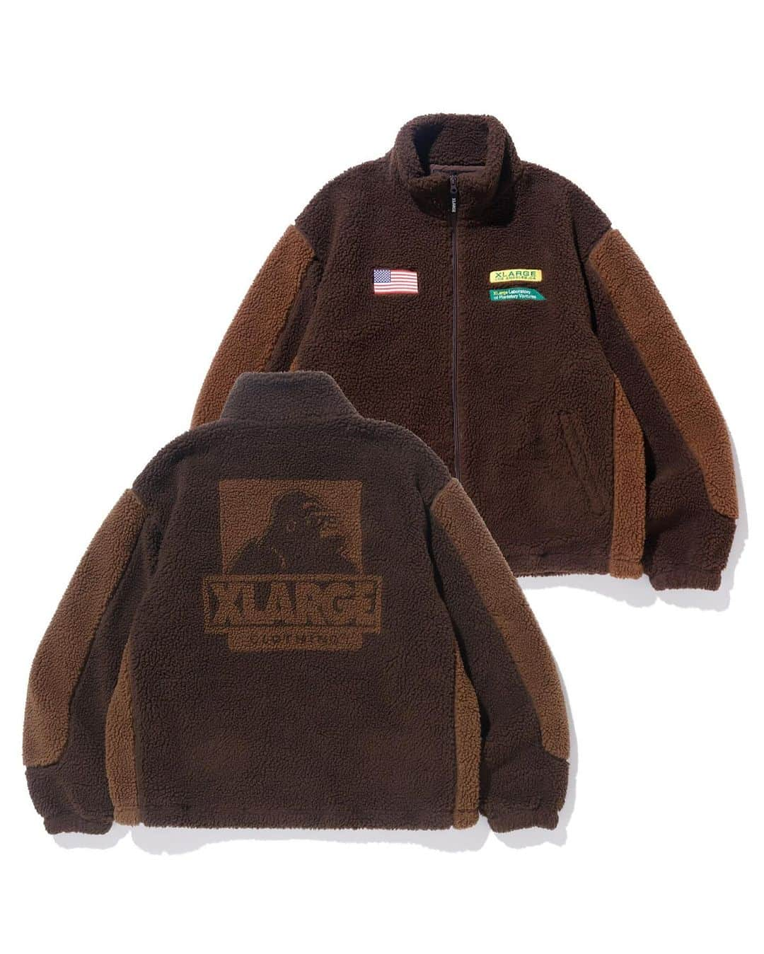 エクストララージさんのインスタグラム写真 - (エクストララージInstagram)「XLARGE 2023 WINTER COLLECTION - PANELED BOA FLEECE JACKET - DUCK MOUNTAIN PANTS #xlarge #xlargejp #エクストララージ」10月29日 20時06分 - xlargejp