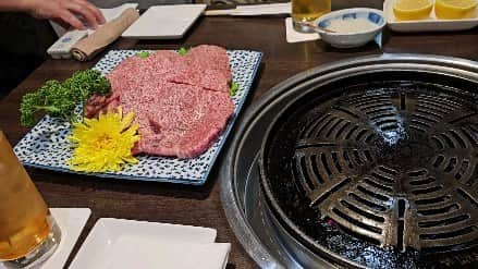 高須克弥のインスタグラム：「焼き肉なう」