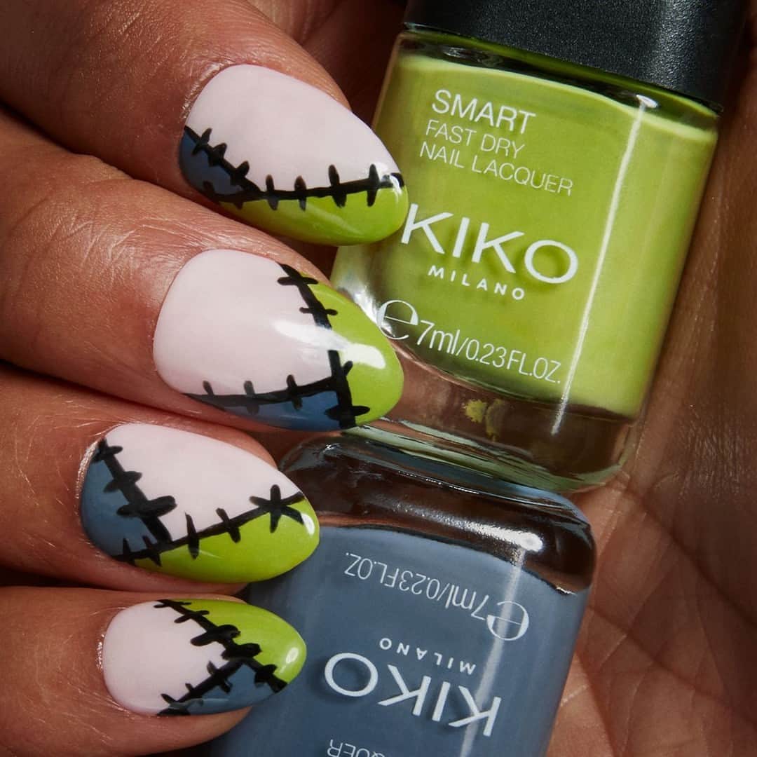 KIKO MILANOのインスタグラム：「Make a spook-tacular statement this Halloween and unleash your creativity with our dazzling range of nail polishes! 👻 #KIKONails #KIKOHalloween ⁣ ⁣ #KIKONails #halloweeninspo #halloweennails #spookynails #nailart⁣ ⁣ Smart Nail Lacquer 86, 79 - New Power Pro 09-30」