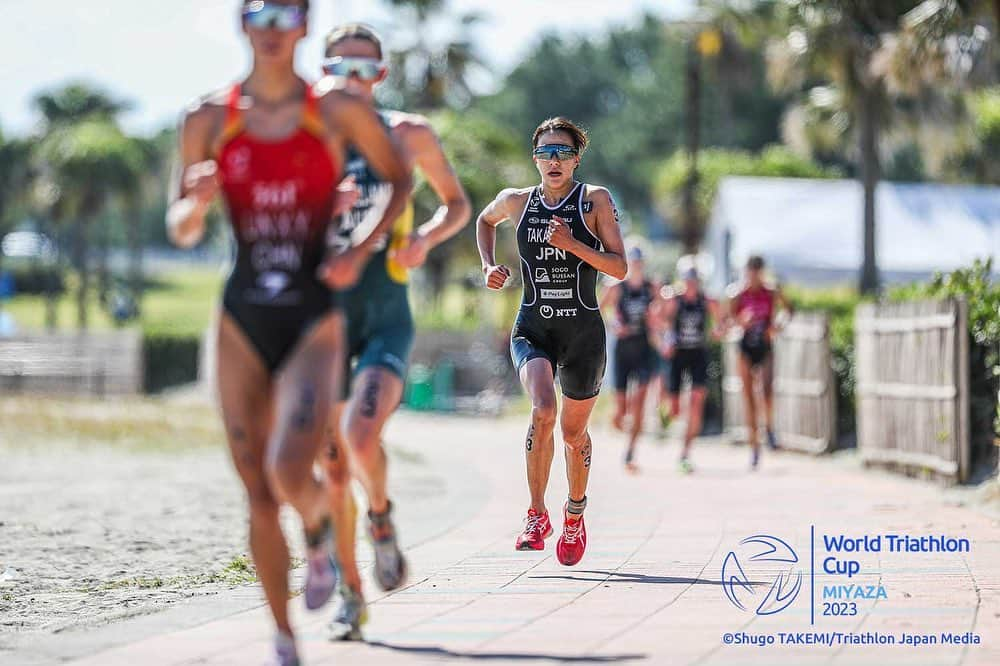 高橋侑子のインスタグラム：「World Triathlon Cup Miyazaki 🇯🇵 かっこいい写真沢山撮って頂きました🙌 📸 @shugotakemi @triathlon_japan #トライアスロン #宮﨑」