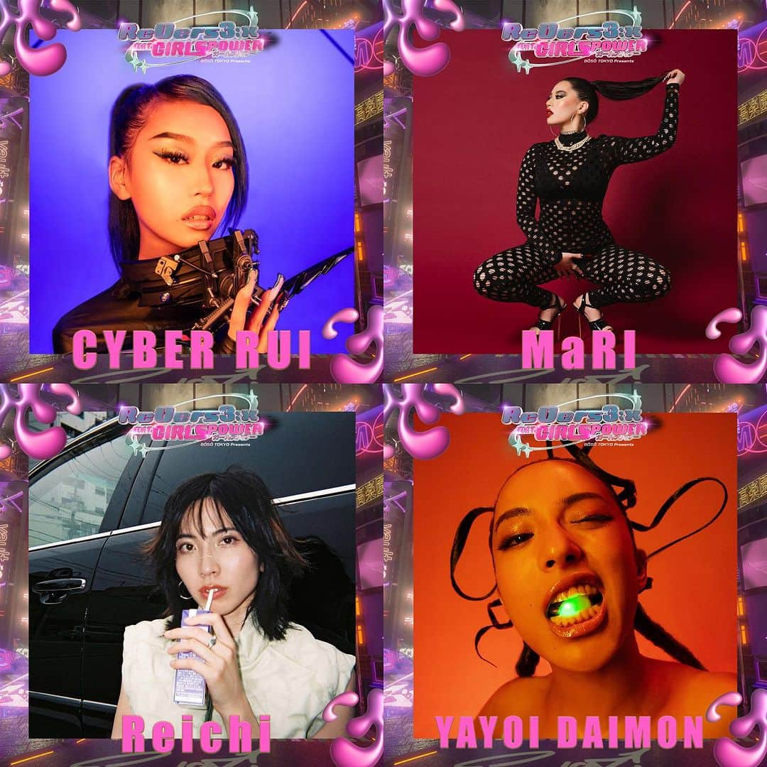 大門弥生のインスタグラム：「Tomorrow 8PM on YouTube! SISTERHOOD New Projects with @revers3_x ⚡️⚡️  GIRLS POWER！ バーチャルライブで復活！  10/30 20:00〜  Special Guests 【Cyber Rui】 【MaRI】 【Reichi with DJ LEAH】  Host By 【YAYOI DAIMON】 【SISTERHOOD】  ガルパワファンの皆様、 インディペンデントな女達のライブが オンラインで復活です💖  Don't Miss it⚡️⚡️⚡️⚡️  #GIRLSPOWER #SISTERHOOD」