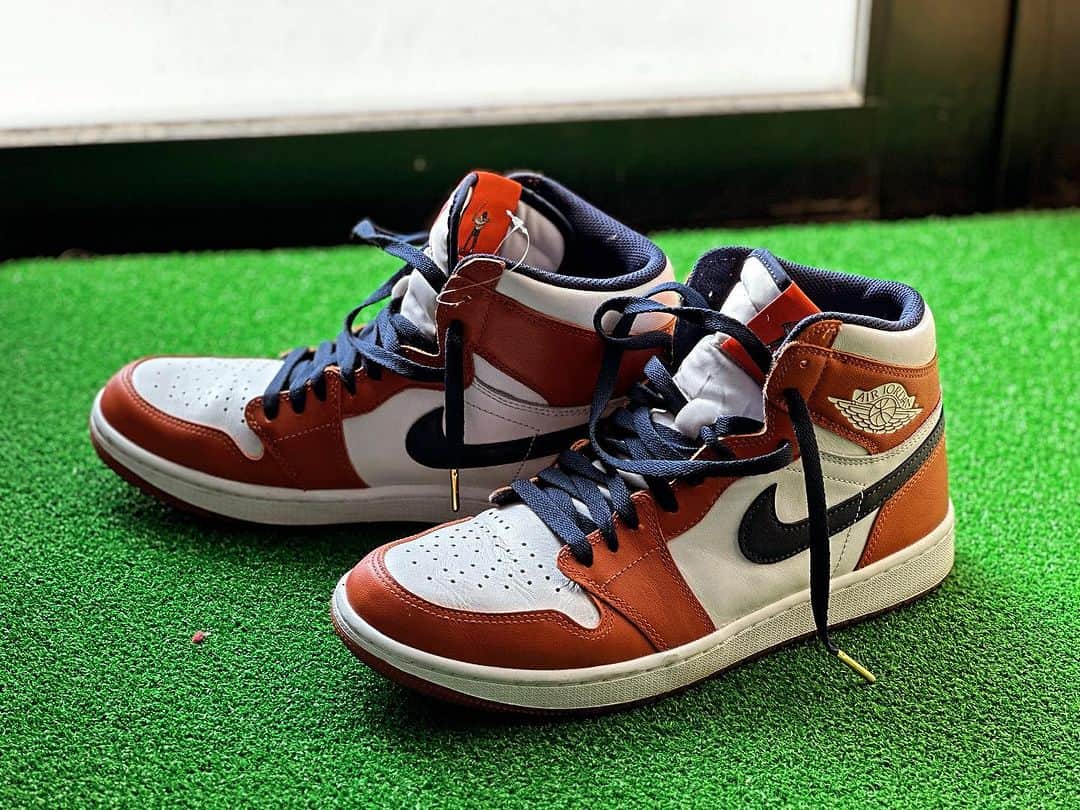 中西直人のインスタグラム：「もはや普段履き😂  #jordan1highgolf  #eastsidegolf  #sanrise」