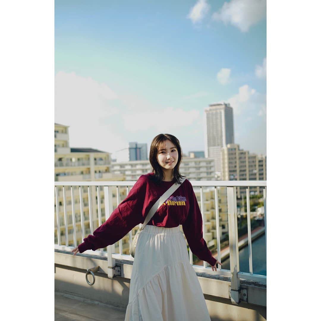 沢口愛華のインスタグラム：「秋晴れなのでしょうか。」