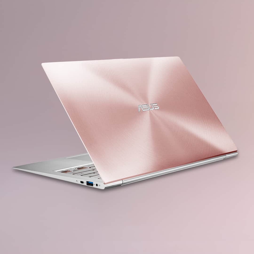 ASUSのインスタグラム：「It's a #ThrowbackThursday tech treat! Still remember this early #ASUS Zenbook series? It has 3 colors: elegant Rose Gold, vibrant Hot Pink, and timeless Silver! 💻✨ Does anyone here still own one? 👀  #TBT #TechThrowback」