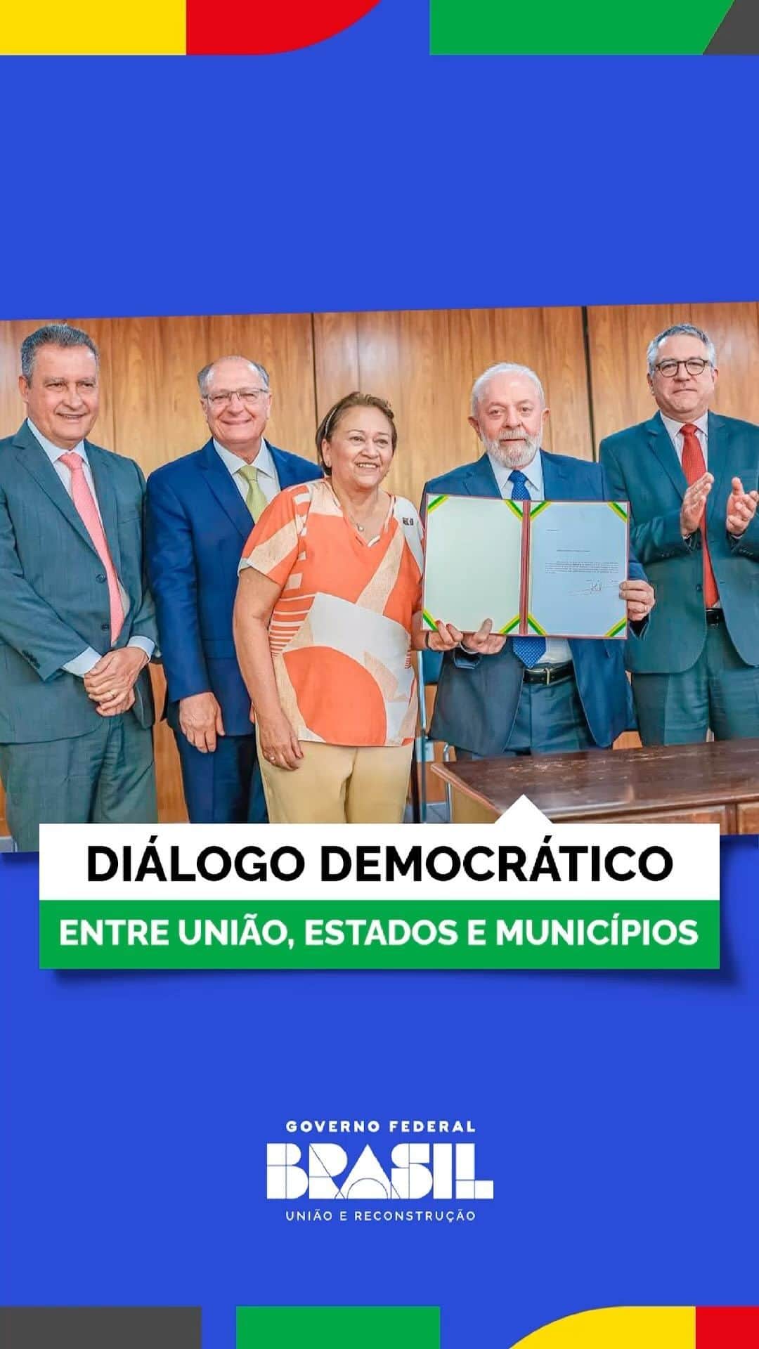 のインスタグラム：「A instalação do Conselho da Federação é um dia histórico. Um dia para colocar a cooperação entre o governo federal, os governados estaduais e municipais como a bússola para o desenvolvimento de nosso país. Neste Conselho iremos pensar em como garantir os direitos da população e propor soluções para os problemas urgentes que afetam os brasileiros e brasileiras.  🎥 Audiovisual: PR」