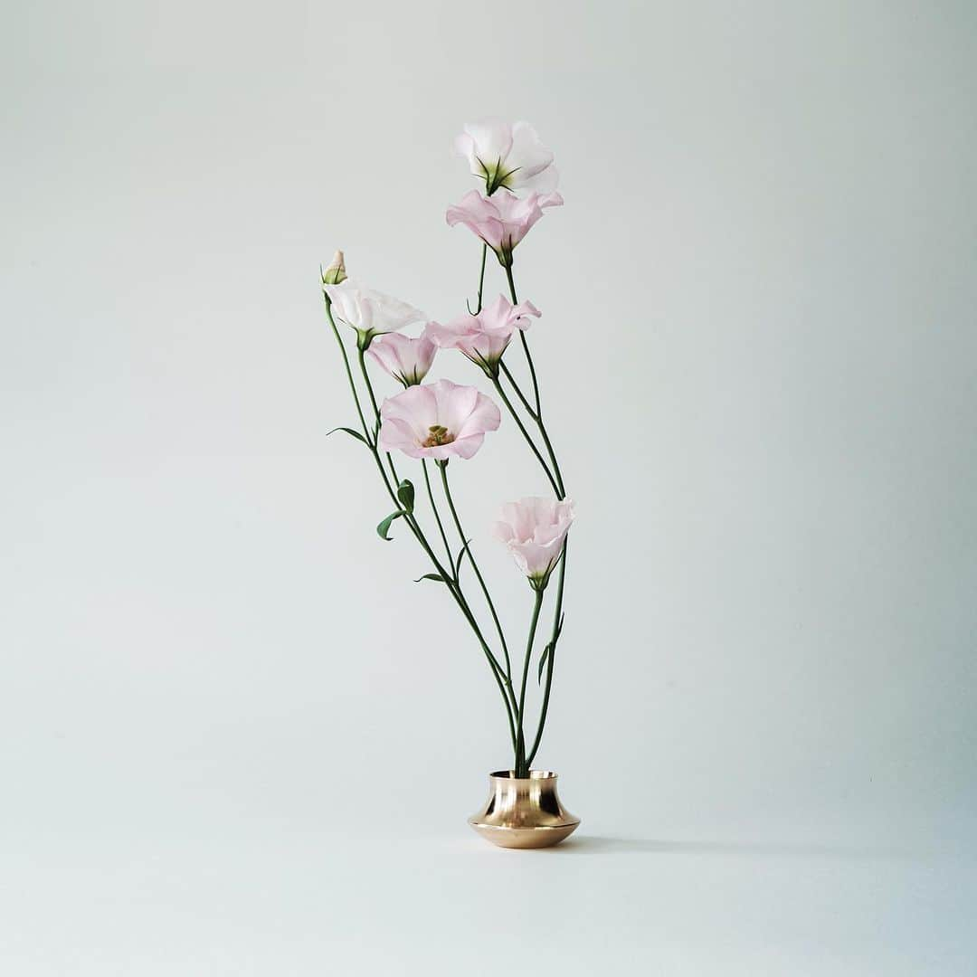 鈴木淳子さんのインスタグラム写真 - (鈴木淳子Instagram)「We created a tiny flower vase.  We aim to convey the Japanese culture of cherishing and admiring things through our designs.  Our love for gardening led to the idea of appreciating the artistry of plants, even in the smallest spaces, with a vase for single flowers or a single stem.  I chose brass as the material, focusing on sustainability, and found a factory in Aichi Prefecture that specializes in nearly 100% recycled brass to produce it.  KENZAN VASE gains character with each use and is designed for long-lasting use.  Available in two sizes that fit in women's hands: Garlic🧄 and Mushroom🍄.  In three beautiful brass finishes: Solid Brass, Satin Silver in a delicate white, and Oxidized Black with a soft sheen.  We're launching 6 vase designs on the 28th(JST)  To everyone living in New York, You can actually see it at the showroom. Please feel free to inquire. Stockist : E.R. Butler & Co. @erbutlerco   ——  Photo Akira Kitajima @edensputnik   ——  #KENZANVASE #DAKTEN #DAKTEN_collection」10月25日 23時51分 - junkosuzuki