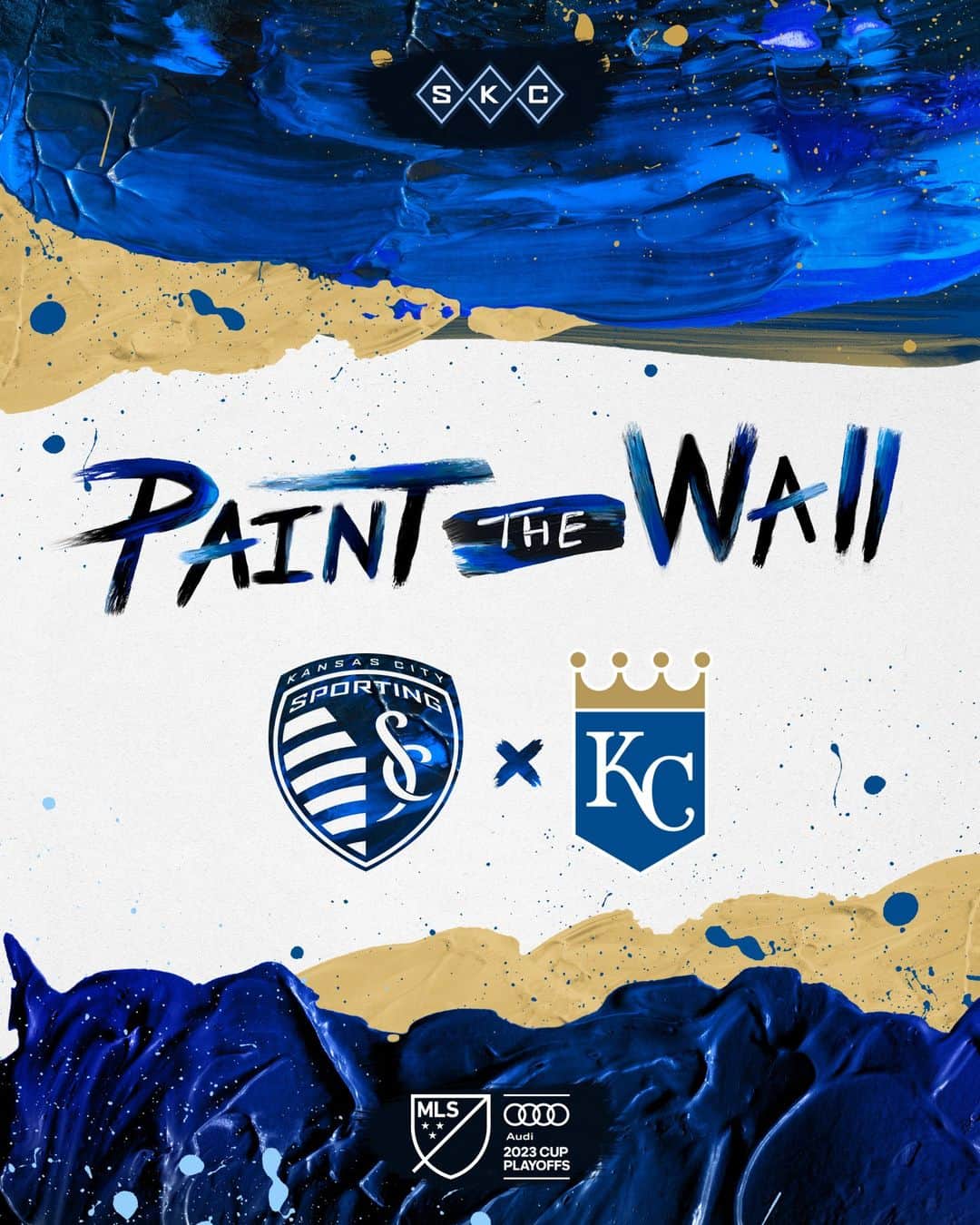 カンザスシティ・ロイヤルズさんのインスタグラム写真 - (カンザスシティ・ロイヤルズInstagram)「It's time to #PaintTheWall! Good luck tonight, Sporting KC!」10月26日 0時00分 - kcroyals