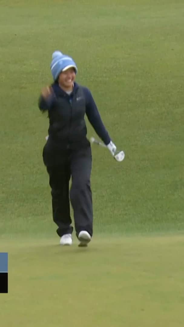 チョン・インジのインスタグラム：「@uncwomensgolf’s Ing Iadpluem sinks it for birdie from off the green on 18 at the Old Course to win her match for @goheels! 👏 @thehomeofgolf   📺: Golf Channel & @peacock | #NCAAGolf」