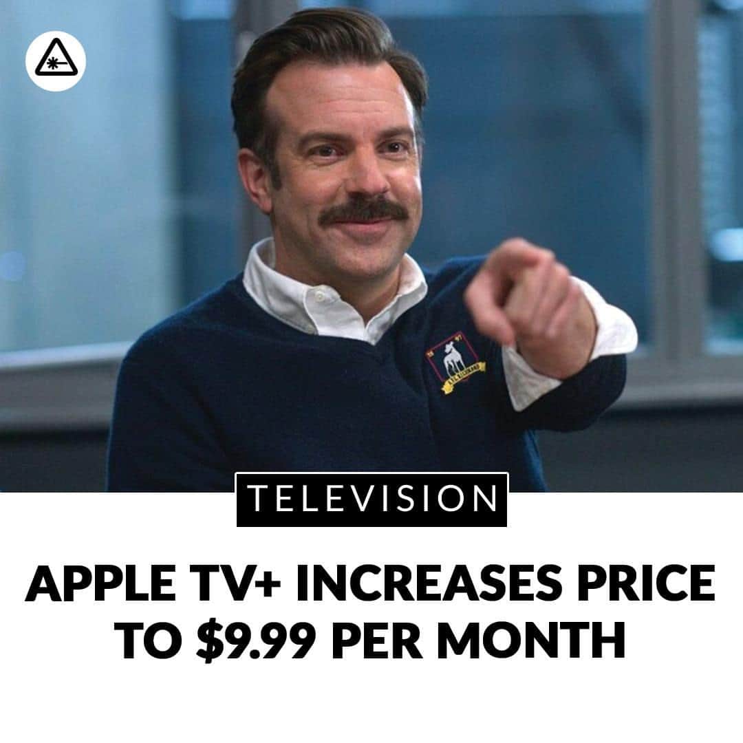 クリス・ハードウィックのインスタグラム：「Apple TV+ is following in the footsteps of Netflix, Disney+ and more and officially increasing its streaming subscription price to $9.99.  details in bio」