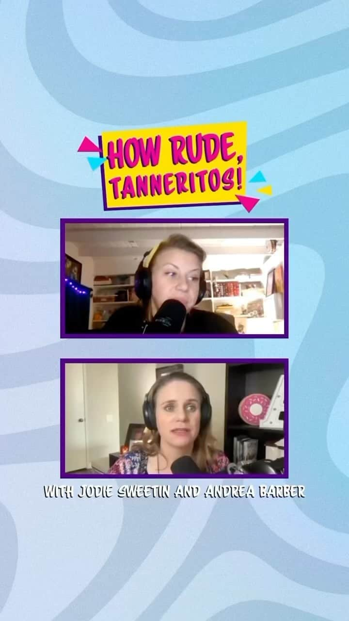 ジョディ・スウィーティンのインスタグラム：「Tune in today for the origin story of ‘How rude?!’ 😏 Listen to the latest episode of @howrudepodcast for how it all went down.」