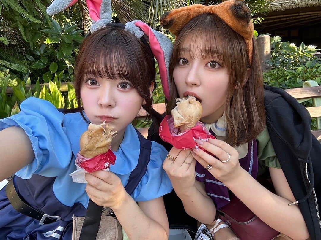 吉川愛さんのインスタグラム写真 - (吉川愛Instagram)「☺︎ ちょっと前に、なたんが 誕生日お祝いででにーしてくれたの🩶幸 2人でジュディとニックになったよ〜🐰🦊 （1人の写真は今度絶対載せる」10月25日 16時03分 - ai_yoshikawa_official