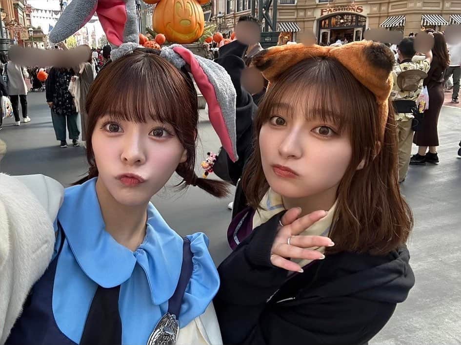 吉川愛さんのインスタグラム写真 - (吉川愛Instagram)「☺︎ ちょっと前に、なたんが 誕生日お祝いででにーしてくれたの🩶幸 2人でジュディとニックになったよ〜🐰🦊 （1人の写真は今度絶対載せる」10月25日 16時03分 - ai_yoshikawa_official