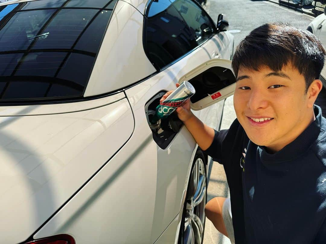 瀬戸大也のインスタグラム：「Surlusterさんからパワーショット頂いたので試してみました🚗 効果は燃費が良くなることとアクセル踏んだときの反応が良くなります👌 ガソリンが高いので燃費が良くなるのはありがたいです🙏😂  @surluster_sports #pr #パワーショット」