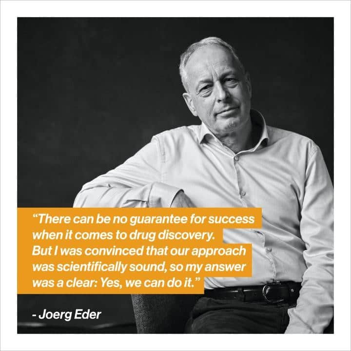 ノバルティスのインスタグラム：「Not every drug takes a straight path from discovery, to development, to patients. Sometimes it takes a strong belief in the science, a vision for how a discovery can improve lives, and a complex cascade of collaboration to push a new medicine forward.  When research on a promising treatment for one disease was discontinued, researchers across Novartis came together and found a new path forward. Thanks to a sound understanding of how the drug interacted with the immune system, they were able to pivot to test the drug in multiple diseases in which that specific part of the immune response played a role.   #drugdiscovery #collaboration」