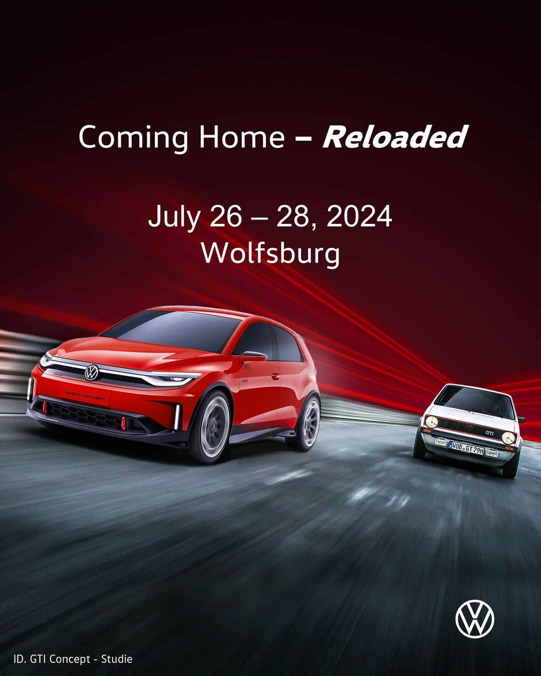 フォルクスワーゲンのインスタグラム：「Save the date: Legendary GTI Meeting to be held in Wolfsburg from July 26 – 28, 2024. Volkswagen brings the GTI fan meeting back home to Wolfsburg. Stay tuned for further information. We are looking forward to seeing you.   #vwgolfgti #volkswagen #vw」