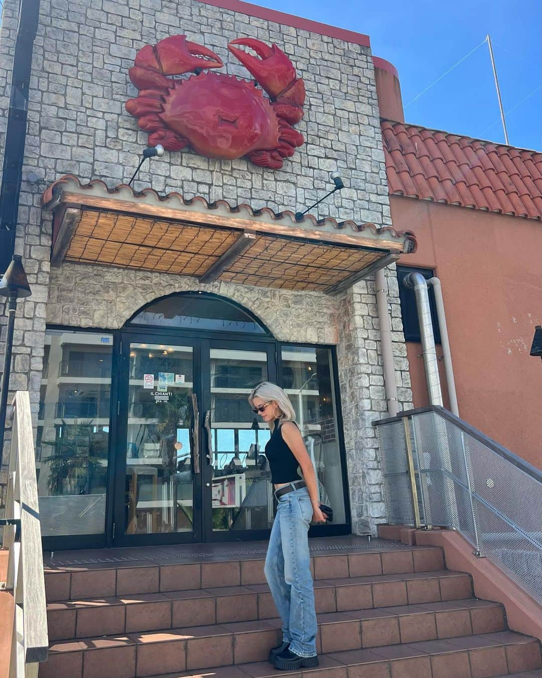 Satomi Biancaさんのインスタグラム写真 - (Satomi BiancaInstagram)「🥗🦀🍝 　 大好きなiL CHIANTI BEACHE ♥️ 　　 　　 藤沢産の食材や料理を提供する「藤沢産利用推進店」なんだよー！ 　 美味しくてロケーションも良いからデートにも良さそう🐻 　 私はカリブサラダが1番好き🦀🥗 　 　　 今 @fujisawakyun でフォトキャンペーンやってるみたいなので見てみてね👀  　　 　 #pr #藤沢市 #藤沢キュンあつめ #iLCHIANTIBEACHE #イルキャンティビーチェ #ふじさわキュンライフ2023」10月25日 19時01分 - satobyyyy